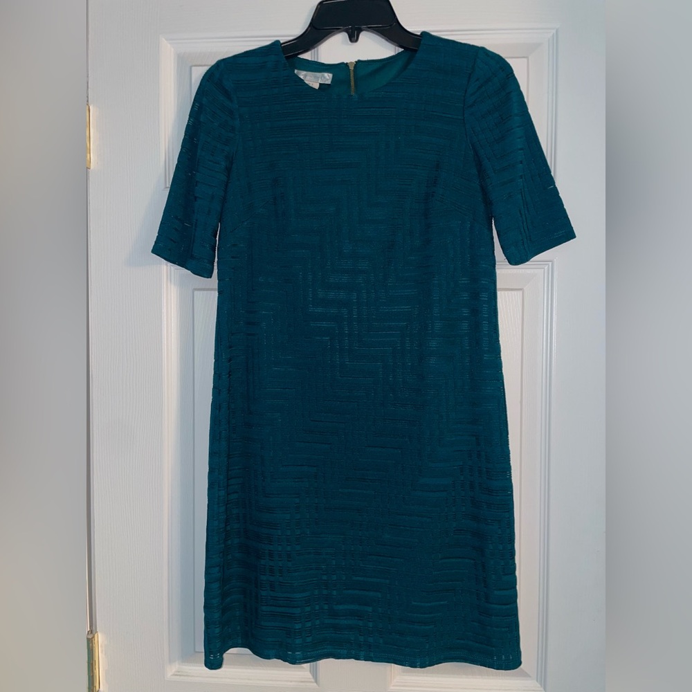 London Times Teal Midi Dress